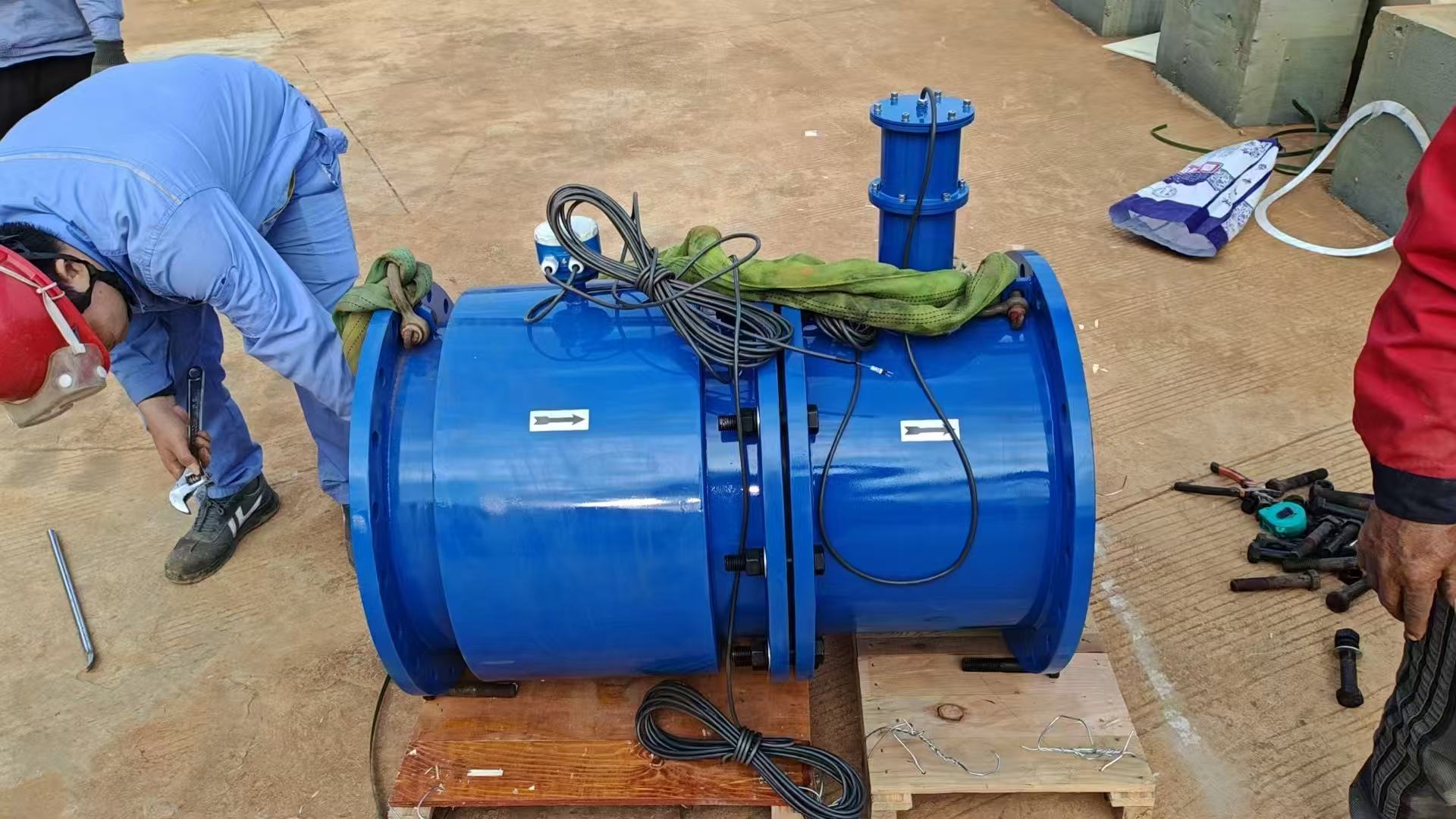 DN500非滿管流量計(jì)測泥漿